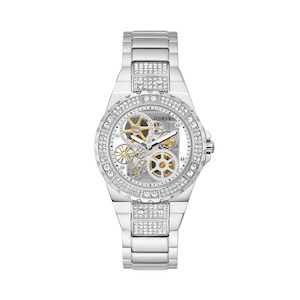 Guess Watches: GUESS GW0302L1 REVEAL SILVER TONE STAINLESS STEEL WATCH