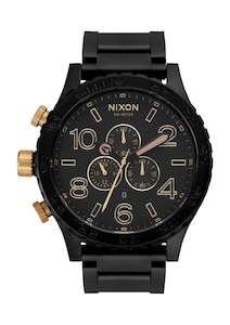 Nixon: Nixon 51-30 Chrono - Matte Black / Gold