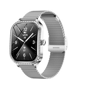 Black Friday: Broadway MK88 Silver Ladies Smart Watch Sparkle Style
