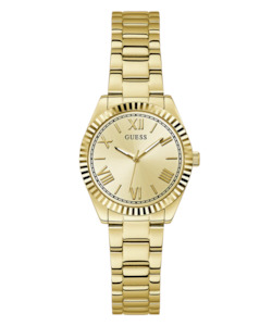 GUESS Ladies Gold Tone Analog Watch