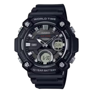 Casio: AEQ120W-1A Casio 100 Metre 10 Year Battery Watch