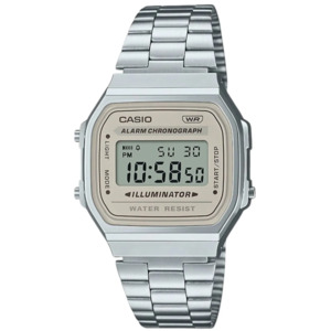 A168WA-8A Casio Vintage Series Watch Silver/Cream