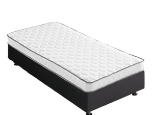 Bedroom: Single Bed Base W/ Mattress