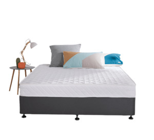 Bedroom: Queen Bed Base W/ Mattress