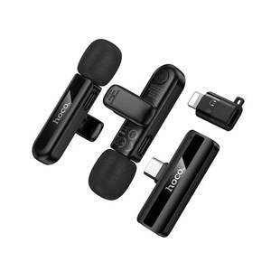 Health Beauty Face Care Masks: Dual Wireless Digital Microphone w/ USB-C Connector + Lightning Adaptor, DSP Noise Cancellation