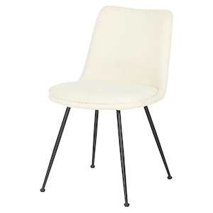 Dining: Boucle Dining Chair - Ivory