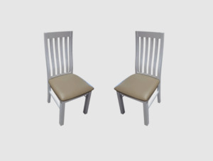 Dining Table: Ashland Dining Chairs Set of 2 -PU PAD