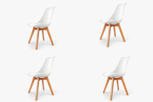 Dining Table: Sonia Chair Set of 4-White