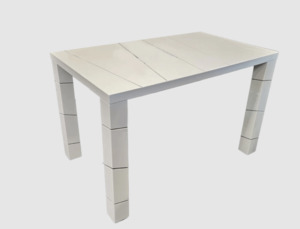 Dining Table 1: Mona White Dining Table 1500