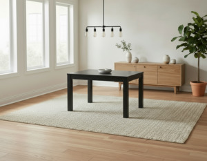 Dining Table 1: Pine Dining Table 1000-Black