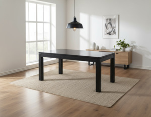 Dining Table 1: Pine Dining Table 1500-Black