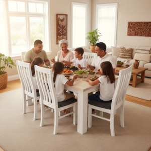 Dining Set: Ashland Dining Suite 6 Seater - Grey