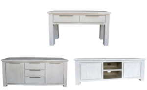 Buffet Table Sideboard: Buffet Table | TV Unit | Hall Table - Set of 3