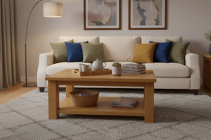 Coffee Table: Oak Coffee Table