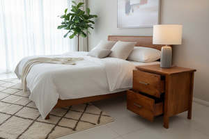 Bedside Table: Tina 2 Drawer Bedside