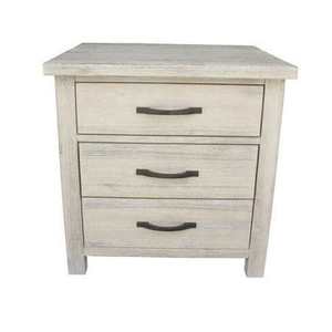 Bedside Table: Ballman Bedside Table 3 Drawer