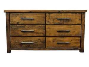 Dressing Table Lowboy: Woodgate 6 Drawer Lowboy