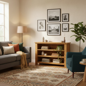 Display Cabinet Bookcase: Oak Bookcase - 900x900
