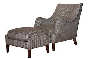 Armchair Occasional Chair: Leisure Armchair and Ottoman