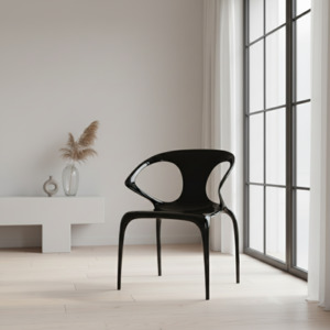 Armchair Occasional Chair: Berlin Armchair Chair - Black