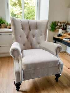Armchair Occasional Chair: Villa Tufted Back Armchair