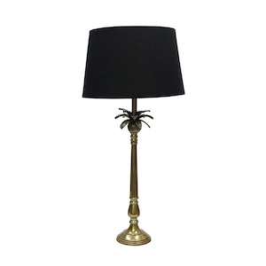 Lighting: Aluminium Palm Table Lamp 85cm