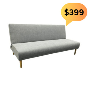 Sofabed: Ashlee Grey Fabric Sofabed