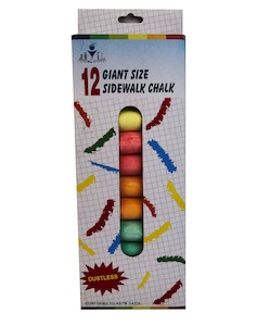 Home Garden: Chalk Jumbo 12Pcs