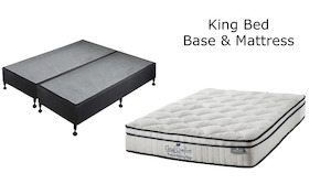 Bedroom Sets: King Bed | Base & Mattress