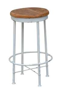 Armchair Occasional Chair: Classic Barstool - Mango Wood