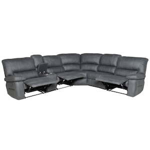 Robert Large Corner Recliner Suite - Jet