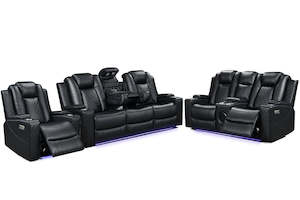 Monroe Dual Motor Recliner Lounge Suite