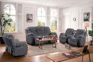 Sofas Lounge Suites: Grace Power Recliner 3+2+1 with Bluetooth Speakers