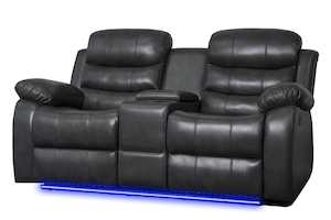Sofas Lounge Suites: Gavin Manual Recliner 2 Seater Sofa with Console