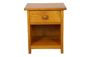 Bedside Table: NZ Pine Bedside Table - Natural