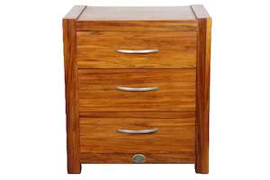 Wanaka Rimu Bedside Cabinet - 3 Drawers