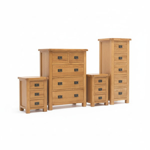 Bedroom: Oak Bedroom Suite - Set of 4