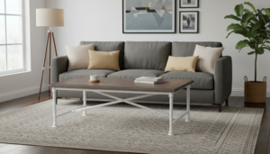 Coffee Table: Coffee Table -Matal lags