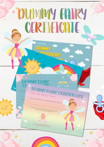 Kids: Dummy Fairy Letter & Certificate