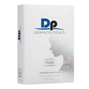 Dp Dermaceuticals: Dp Dermaceuticals Lumafuse Hydrogel Sheet Mask Neck & Décolleté 5pk