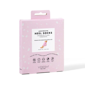 VOESH Moisturizing Heel Socks – Pink