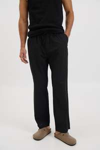 Mens Pants: Dion Relaxed Pant Black
