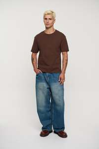 Charlie Ringer Tee Plain Chocolate