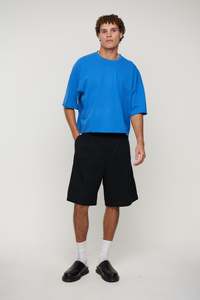 Mens Tees: Raw 200G Cotton Box Tee Royal