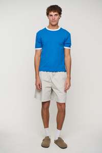 Mens Tees: Charlie Ringer Tee Royal