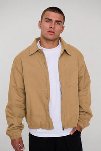 Charlie Soft Cotton Bomber Sand