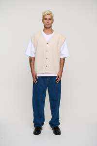 Cassius Knitted Vest Sand