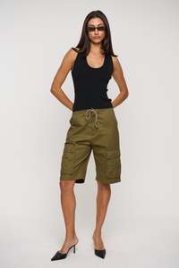 Womens Shorts: Zee Cargo Short Khaki