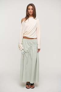Womens Skirts: Nixon Maxi Skirt Sage