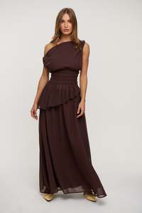 Womens Skirts: Silvi Maxi Skirt Cocoa